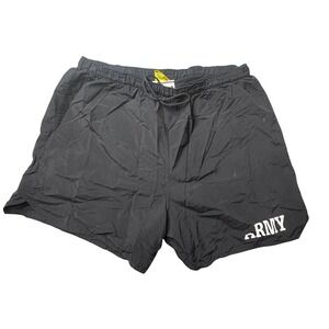 Unicor Shorts Mens Medium Black Army Physical Fitness Uniform Nylon IPFU